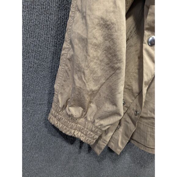 Lou & Grey Modern Anorak Rain Jacket Womens XXL Oversized Fit Full Zip Khaki - Picture 3 of 11